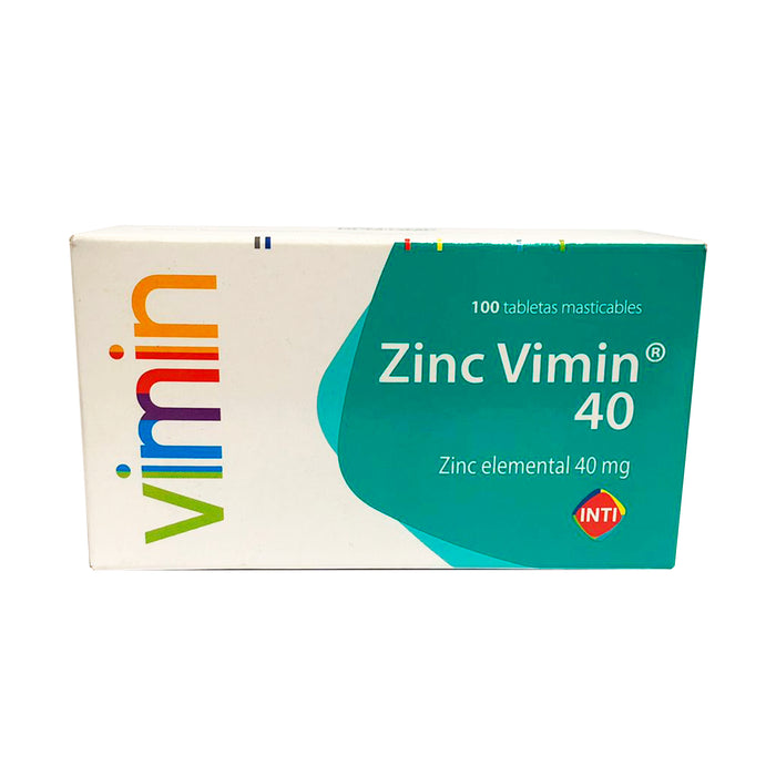 Zinc Vimin 40Mg X Tabletas Masticables