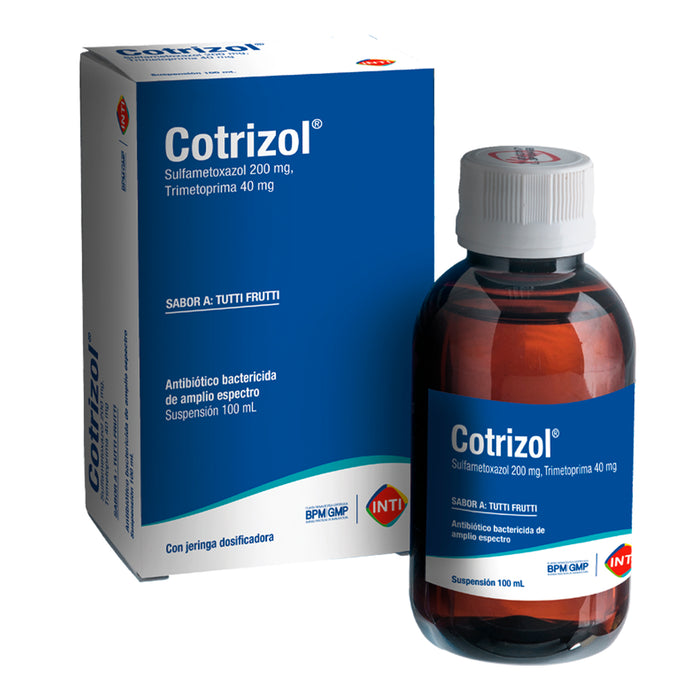 Cotrizol Sulfametoxazol Trimetoprima Suspensión X 100Ml