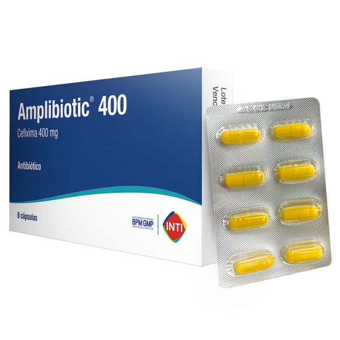 Amplibiotic 400Mg Cefixima X 8 Capsulas