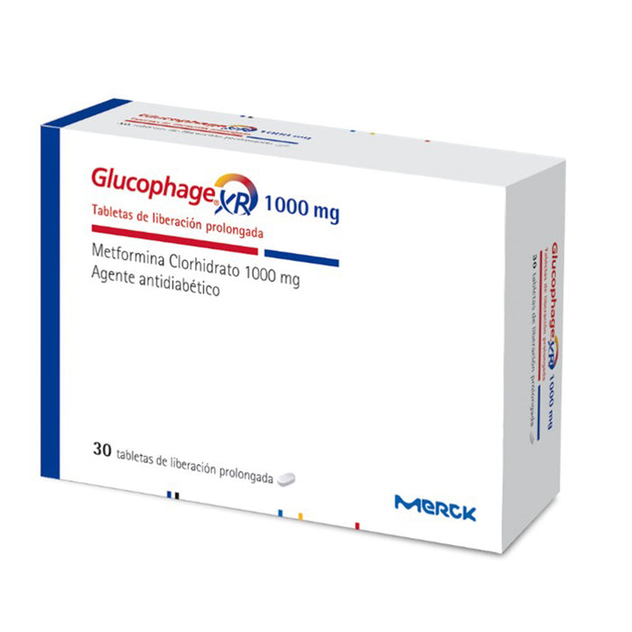 Glucophage Xr 1000Mg Metformina X Tableta Liberacion Prolongada