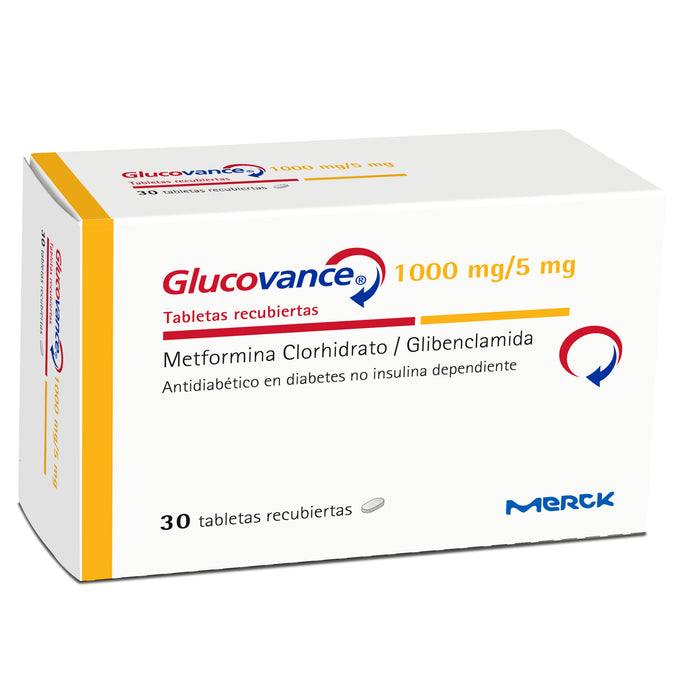 Glucovance 1000 5Mg Metformina Glibenclamida X Tableta