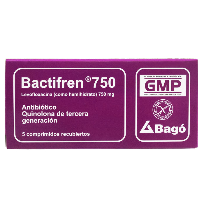 Bactifren 750Mg Levofloxacino X Tableta
