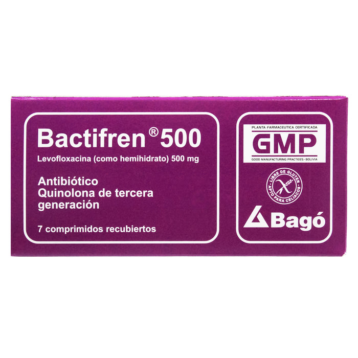 Bactifren 500Mg Levofloxacina X Tableta