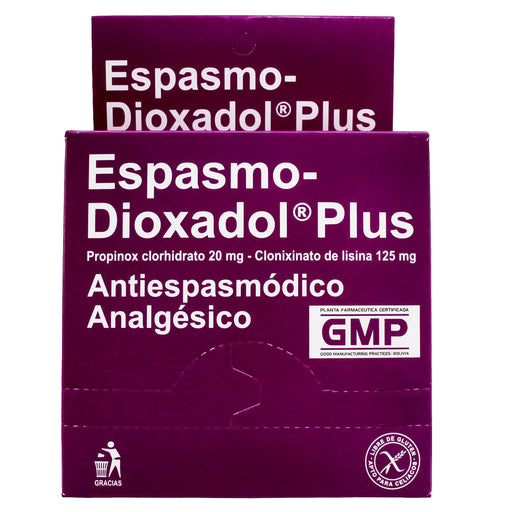 Espasmo Dioxadol Plus 20Mg Propinox Y 125Mg Clonixinato De Lis...
