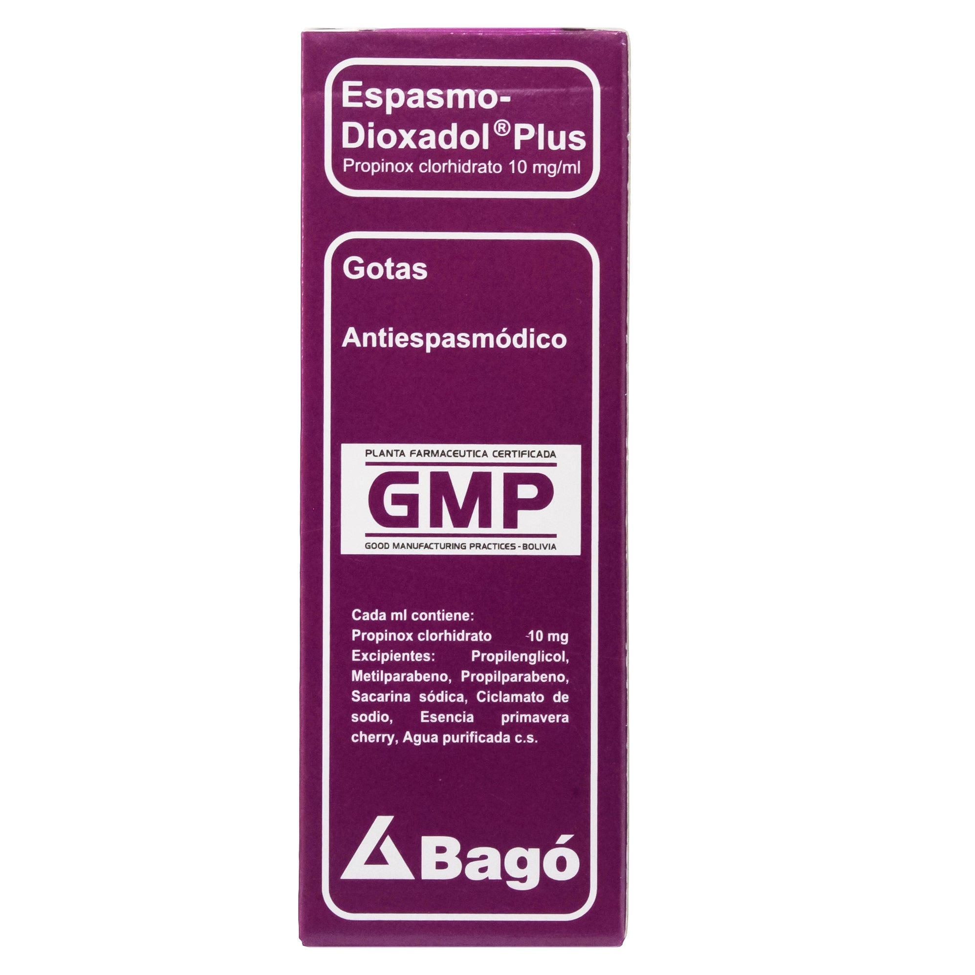 Espasmo Dioxadol Plus 10Mg Gotas X20ml Propinoxato— Farmacorp