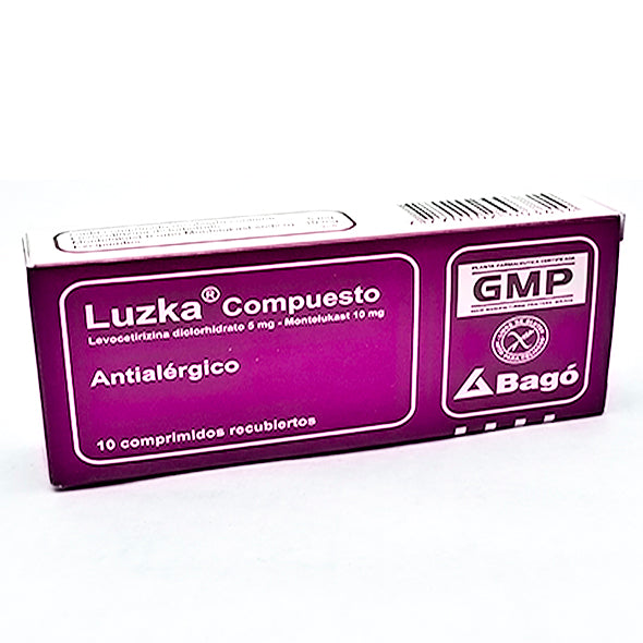 Luzka Compuesto Montelukast Sodico 10Mg Y Levocetirizina Diclorhidrato 5Mg X Tableta