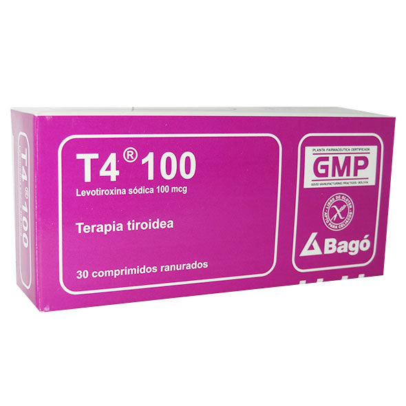 T4 Levotiroxina 100Mcg X Tableta