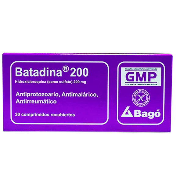 Batadina 200Mg Hidroxicloroquina X Tableta