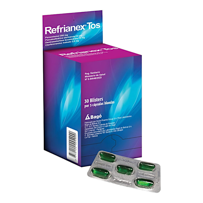 Refrianex Tos Antigripal X 150 Capsulas Blandas