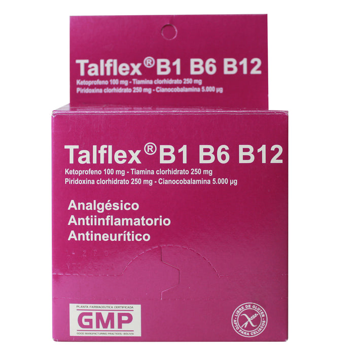 Talflex B1 B6 B12 Ketoprofeno Vitamina X Comprimido