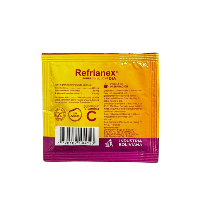 Refrianex Dia Sin Azúcar Sabor Mandarina X Sobre