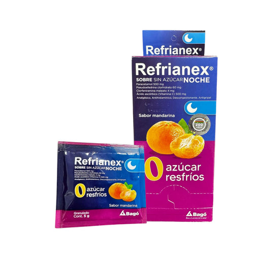 Refrianex Noche Sin Azúcar Sabor Mandarina X Sobre
