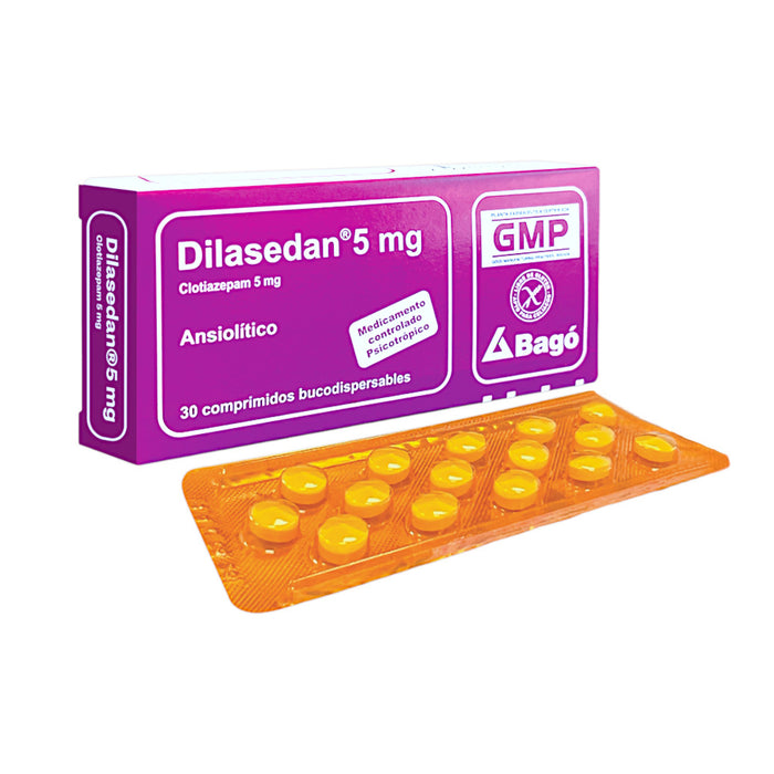 Dilasedan 5Mg Clotiazepam Bucodispensables X 30 Comprimidos