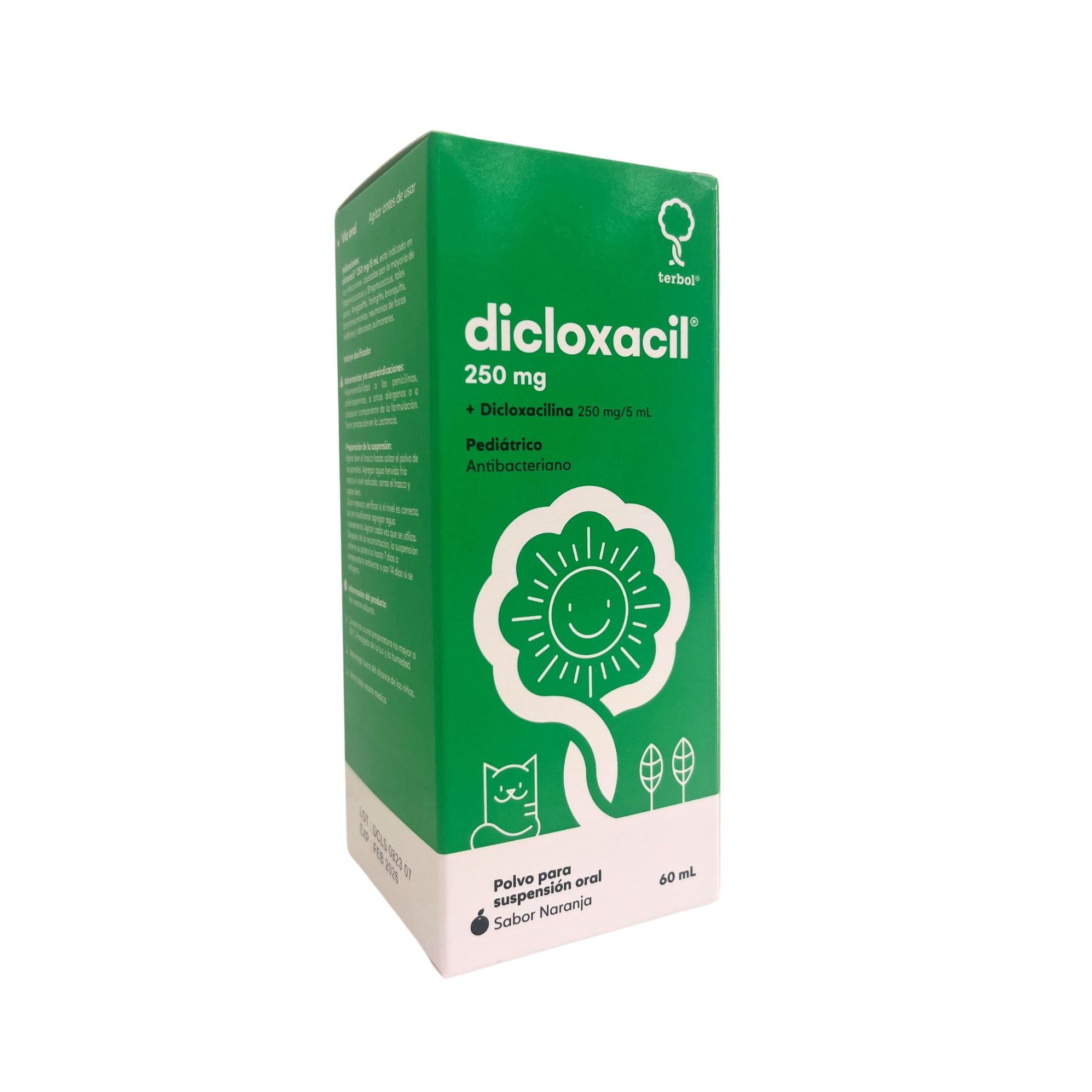 Dicloxacil Dicloxacilina 250Mg / 5Ml Suspensión X 60Ml— Farmacorp