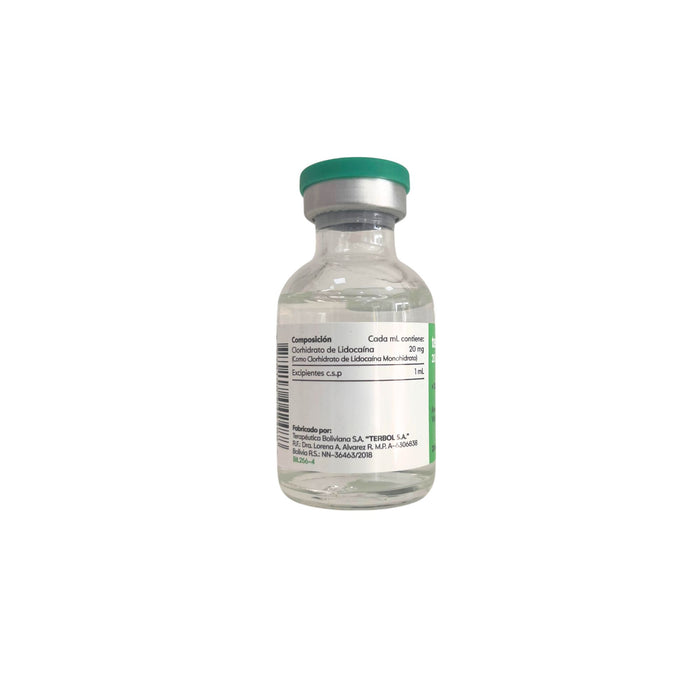 Terbocaina Lidocaina 2% Im X 1 Frasco / Ampolla X 20Ml