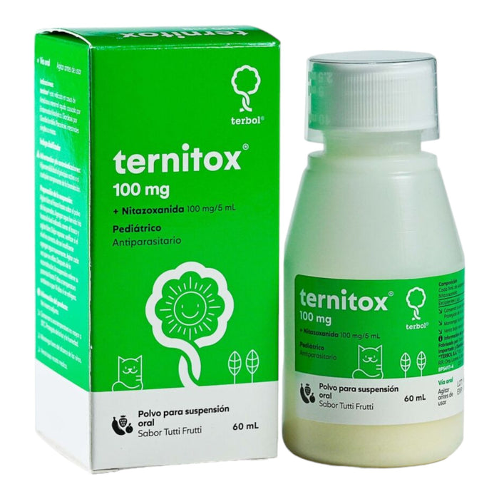 Ternitox 100Mg 5Ml Nitazoxanida Suspension X 60Ml
