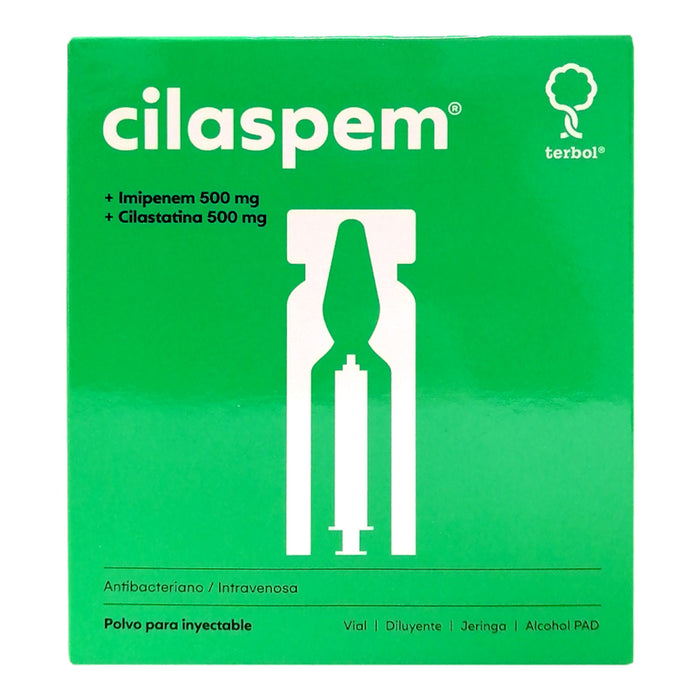 Cilaspem 500Mg Iv X 1 Ampolla +Kit Aplicacion Imipenem/Cilastatina