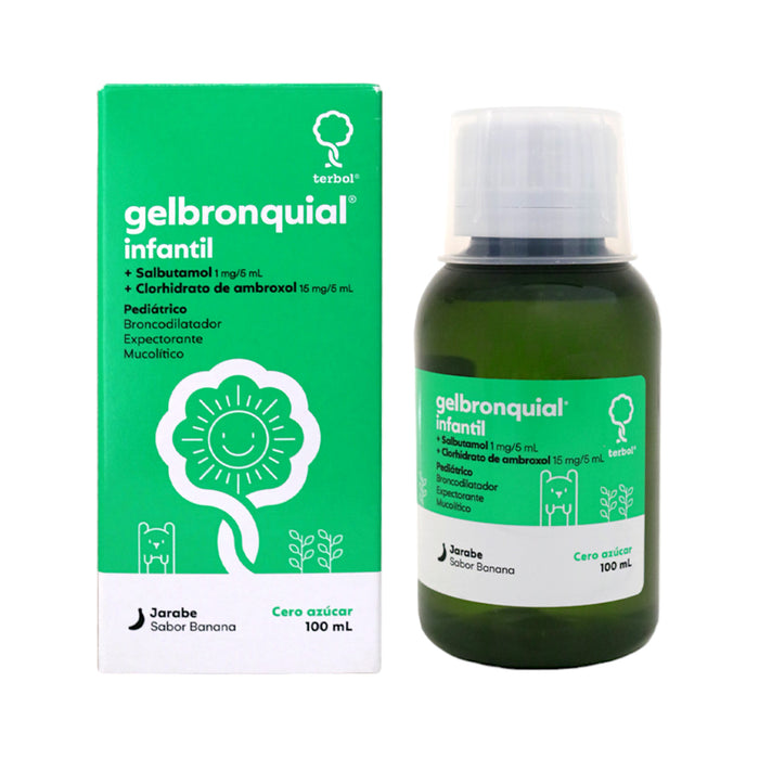 Gelbronquial Infantil Jarabe Salbutamol Ambroxol X 100Ml