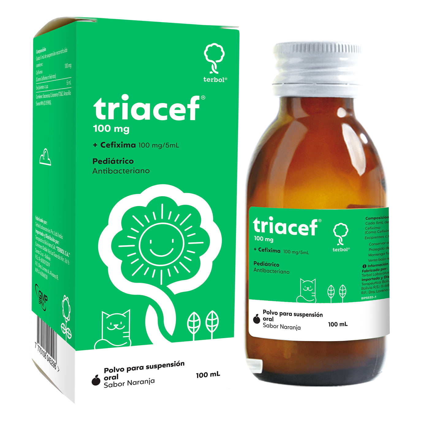 Triacef Pediatrico 100Mg 5Ml Susp X 100Ml Cefixima— Farmacorp