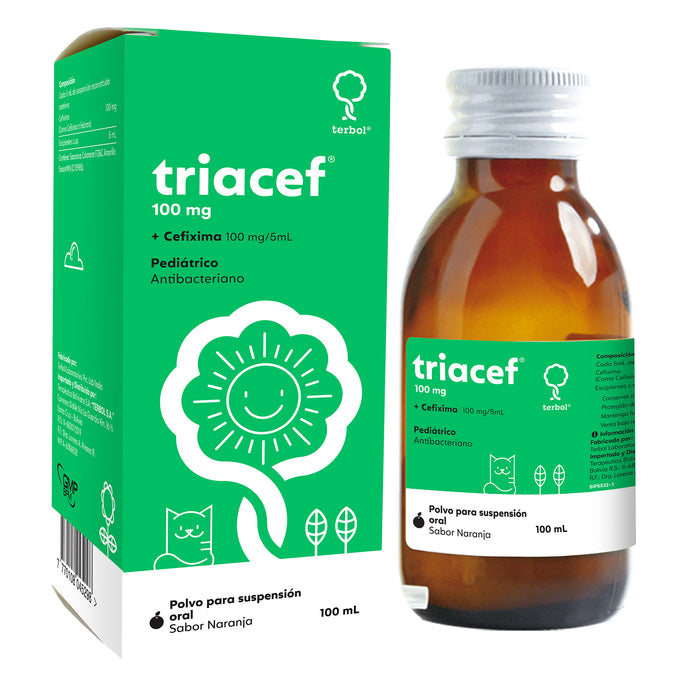 Triacef Triacef Pediatrico 100Mg 5Ml Susp X 100Ml Cefixima— Farmacorp