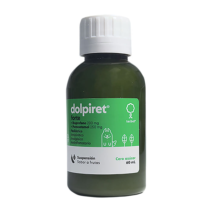 Dolpiret Forte Ibuprofeno / Paracetamol Con Sucralosa Suspensión X 60Ml