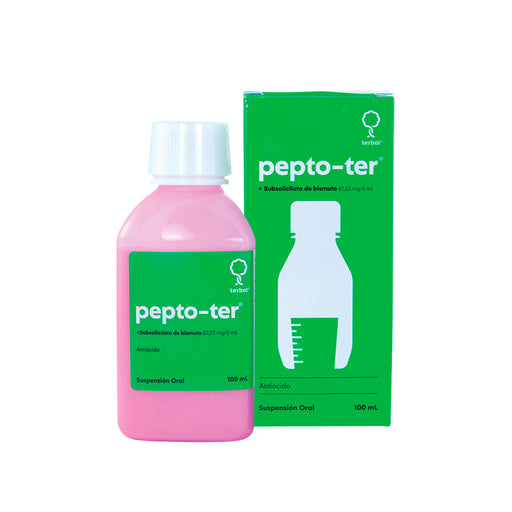 Pepto-Ter Bismuto Subsalicilato 87.33 Mg / 5 Ml Suspensión X 1...