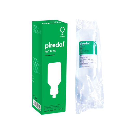 Paracetamol Piredol 1 Gr Para Infusión Iv Solución X 100 Ml