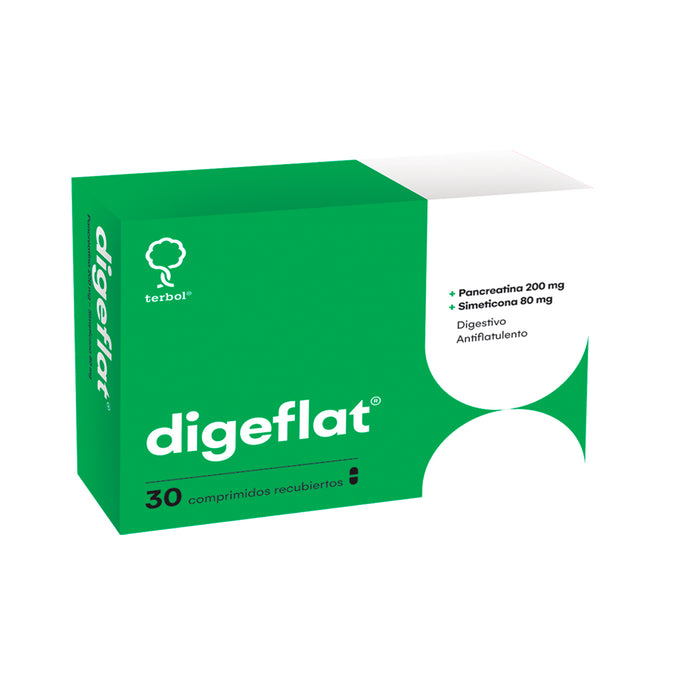 Digeflat X 30 Comp Pancreatina Simeticona