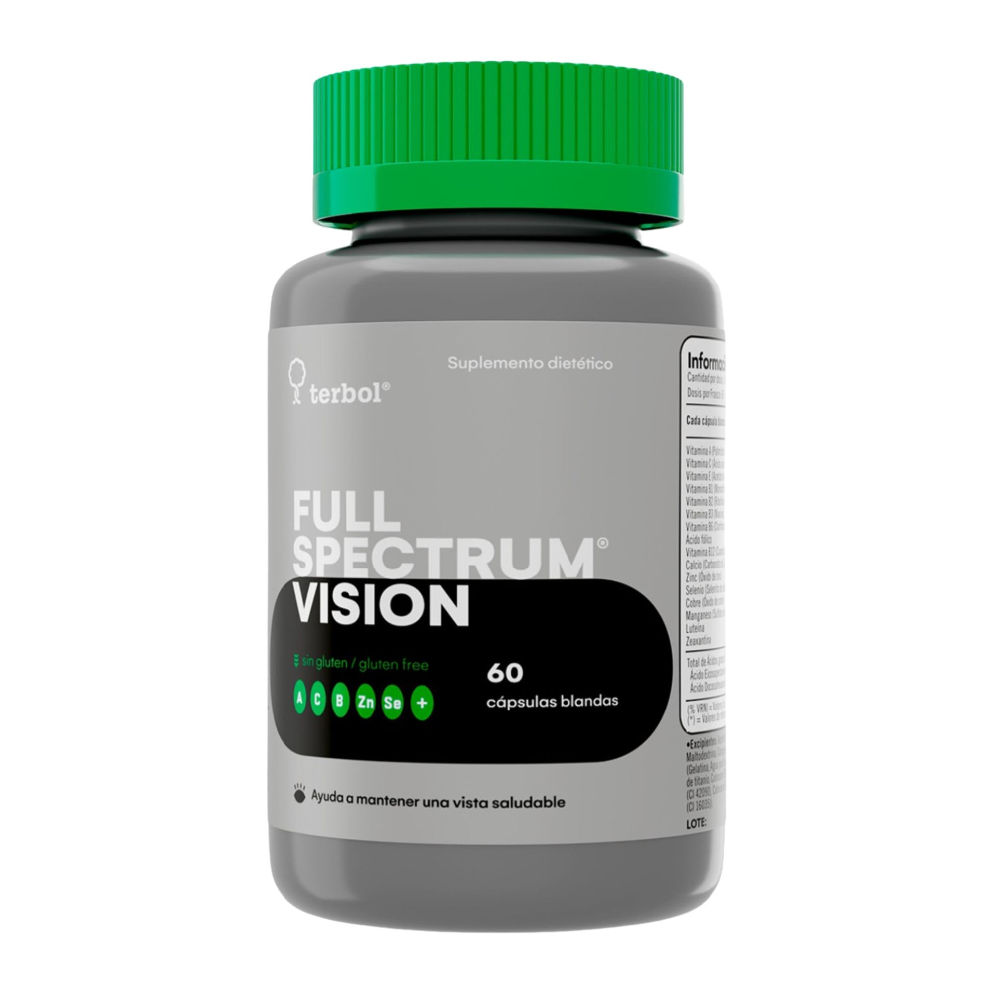 Full Spectrum Vision Frasco Terbol X 60 Capsulas Blandas— Farmacorp