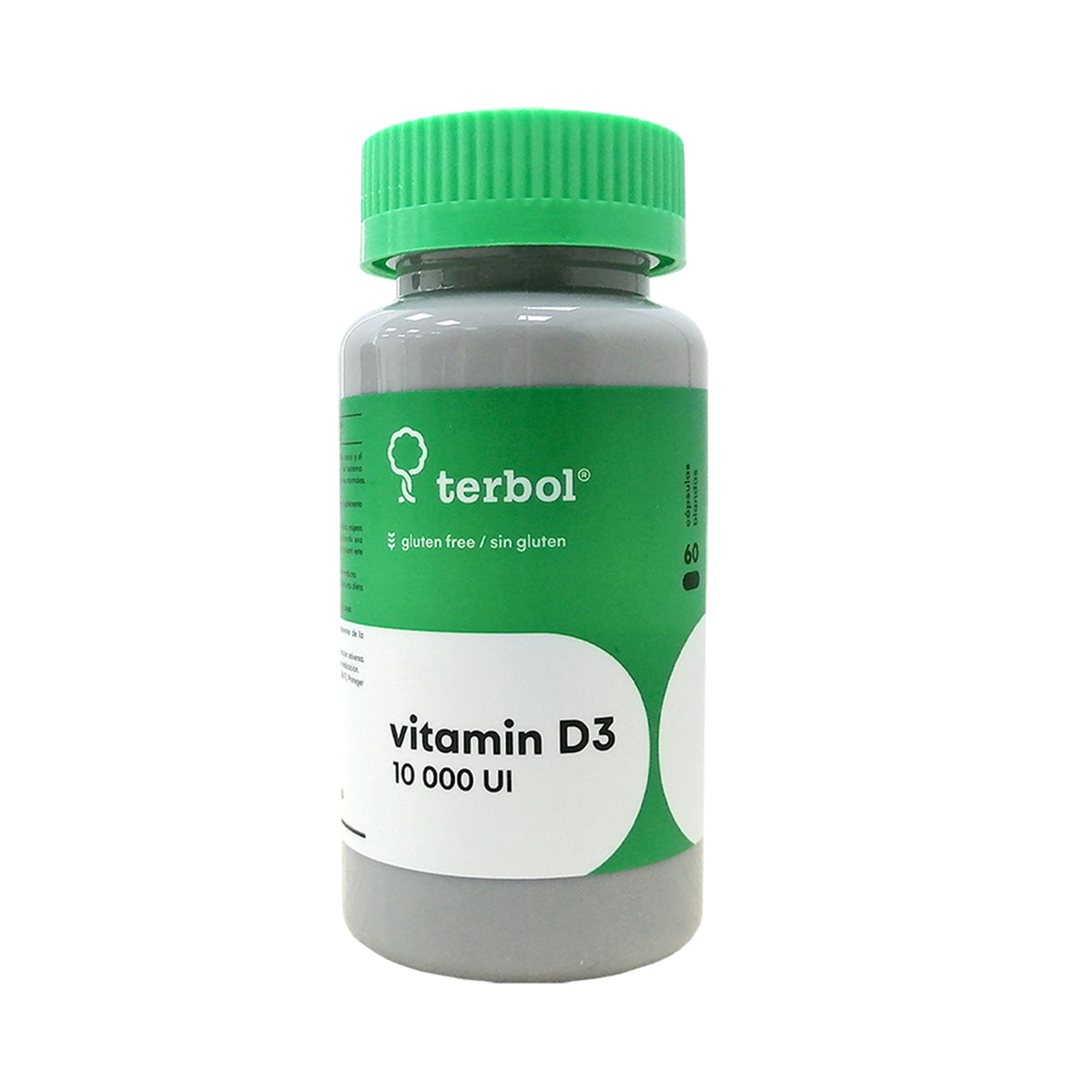 Terbol Vitamin D3 10000Ui Frasco X 60 Capsulas— Farmacorp