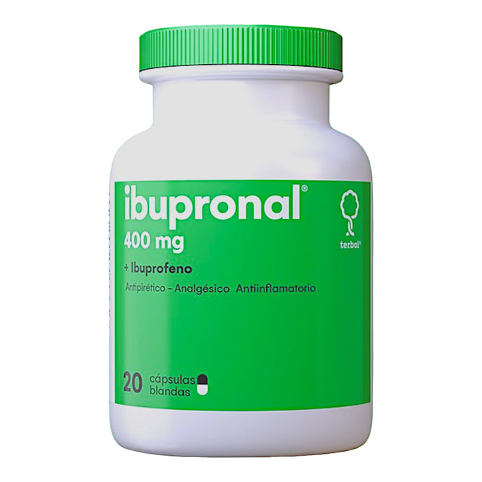 Ibupronal 400Mg Ibuprofeno Frasco X 20 Capsulas Blandas