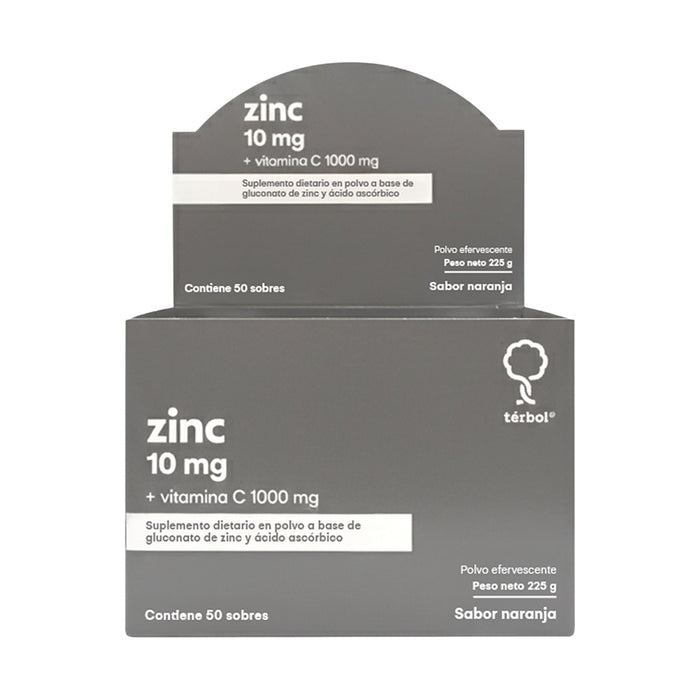 Terbol 10Mg Zinc + 1000Mg Vitamica C X Sobre Efervescente