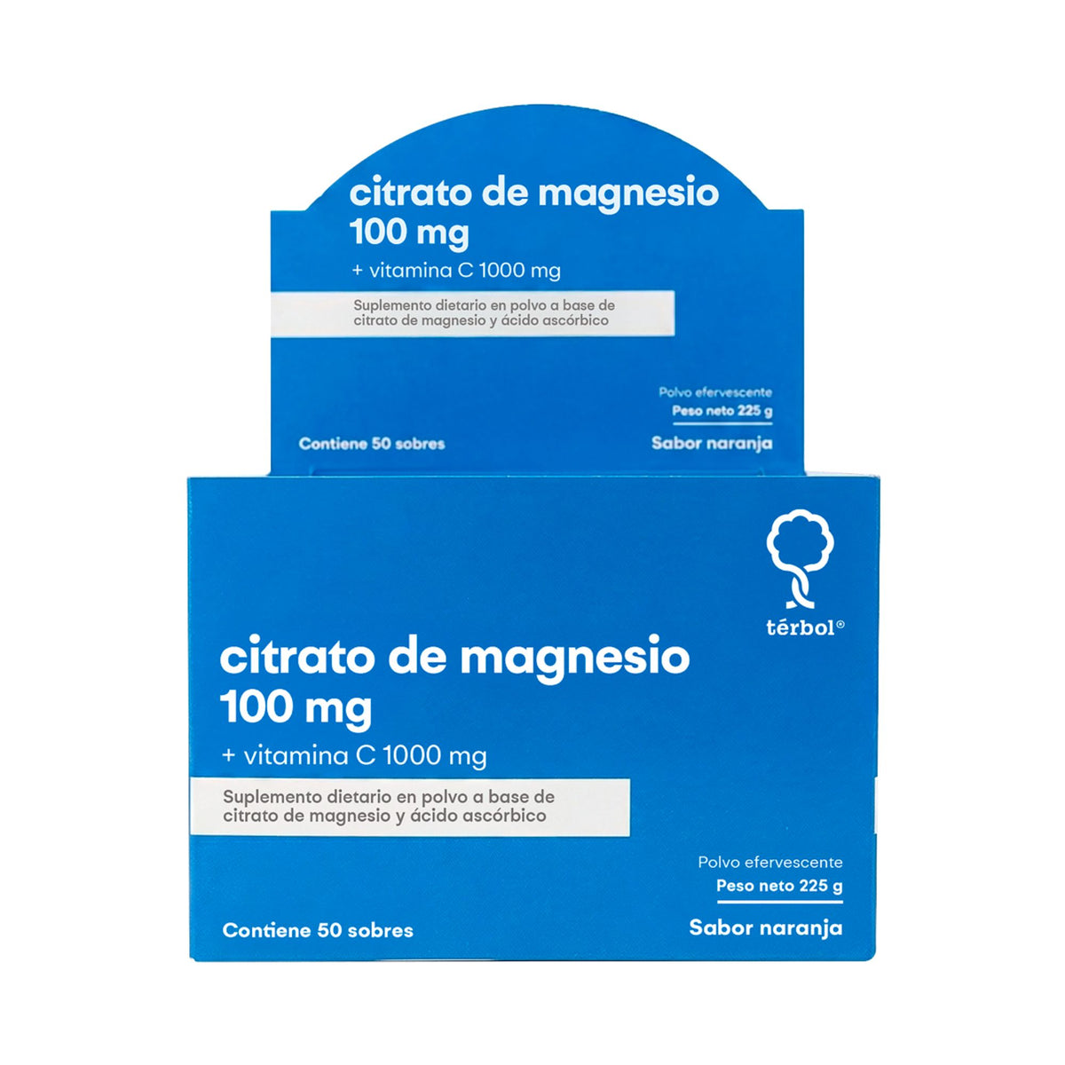 Terbol 100Mg Magnesio + 1000Mg Vitamina C X Sobre Efervescente— Farmacorp