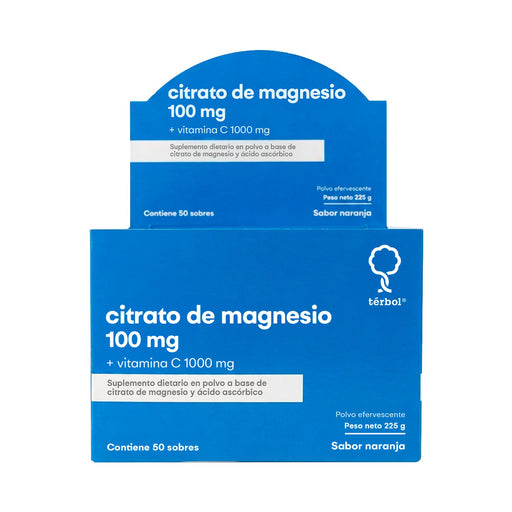 Terbol 100Mg Magnesio + 1000Mg Vitamina C X Sobre Efervescente