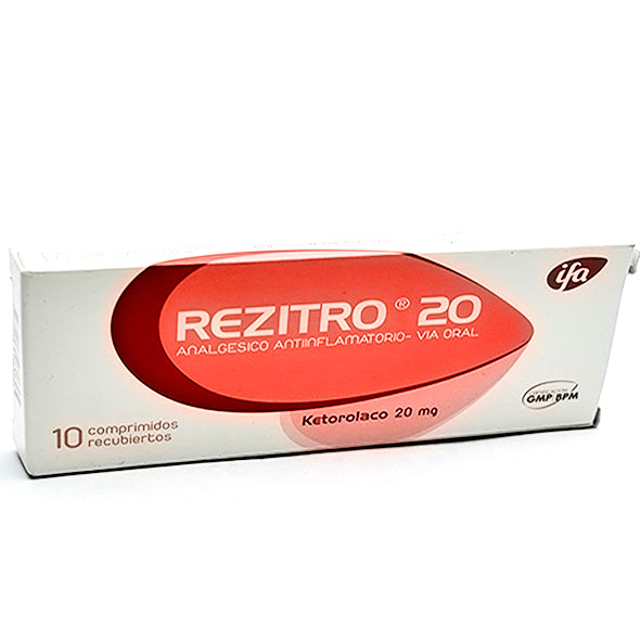 Rezitro 20Mg Ketorolaco X Tableta
