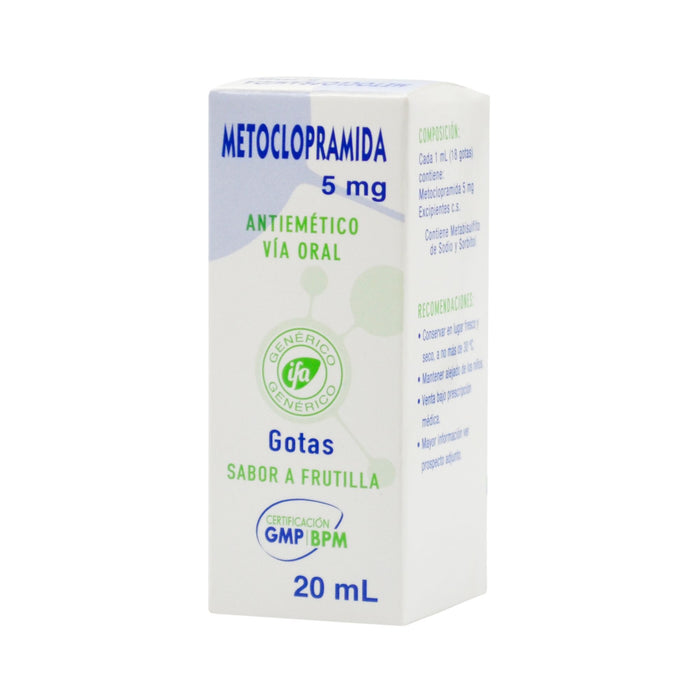 Metoclopramida 5Mg Gotas X 20Ml S/Frutilla (Ifa)