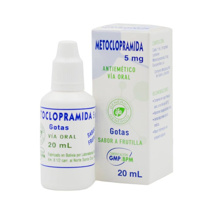 Metoclopramida 5Mg Gotas X 20Ml S/Frutilla (Ifa)