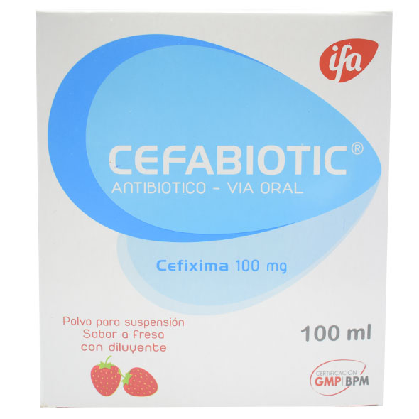 Cefabiotic 100Mg 5Ml Susp X 100Ml Cefixima S Framb