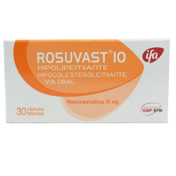 Rosuvast Rosuvastatina 10Mg X Capsula Blanda