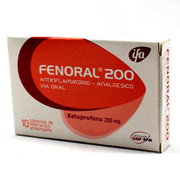 Fenoral 200 Ketoprofeno 200Mg X Capsula