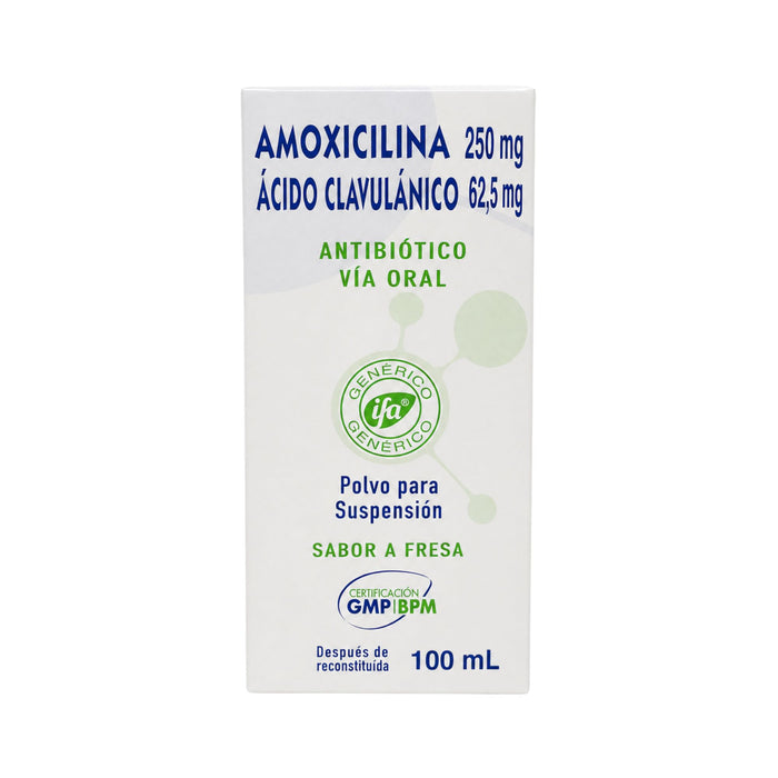 Amoxicilina/Clavulan 250/62.5Mg Susp X 100Ml (Ifa)