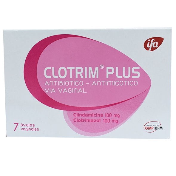 Clotrim Plus Clindamicina 100Mg Y Clotrimazol 100Mg X Ovulo