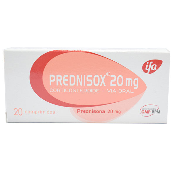 Prednisox 20Mg Prednisona X Tableta