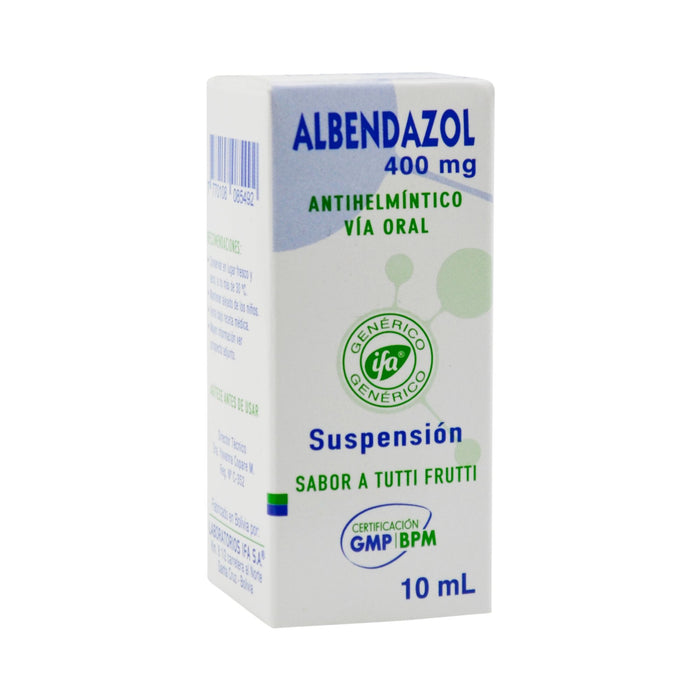 Albendazol 400Mg Susp X 10Ml S/Tutti Frutti (Ifa)