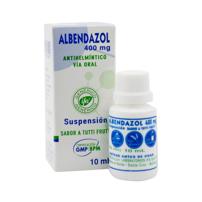 Albendazol 400Mg Susp X 10Ml S/Tutti Frutti (Ifa)