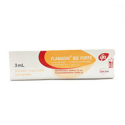 Flamadin B12 Forte Diclofenaco Sodico 75Mg Y Vitamina B12 2500...