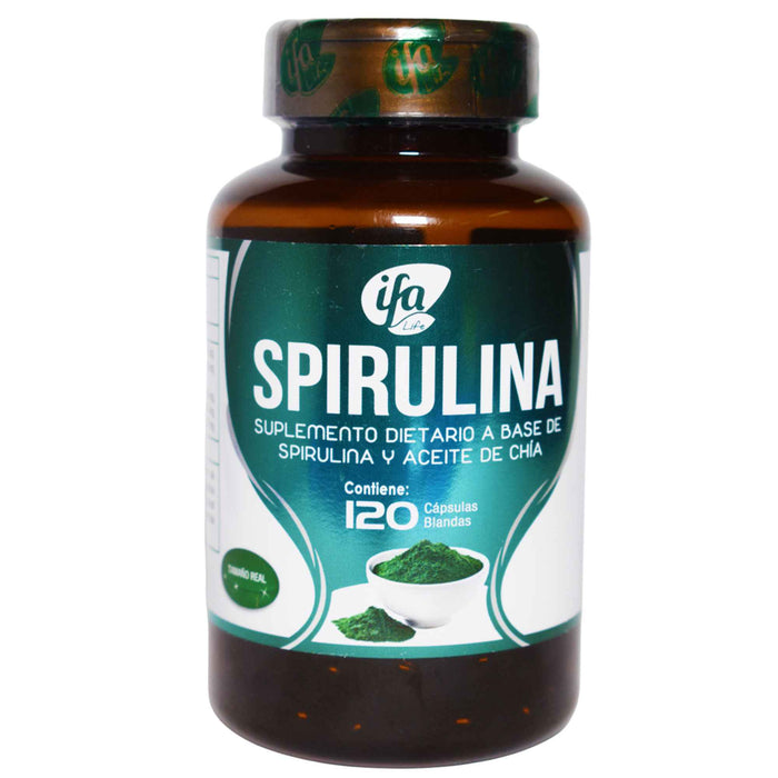 Spirulina 500Mg X 120 Cap Blandas (Ifa Life) hola