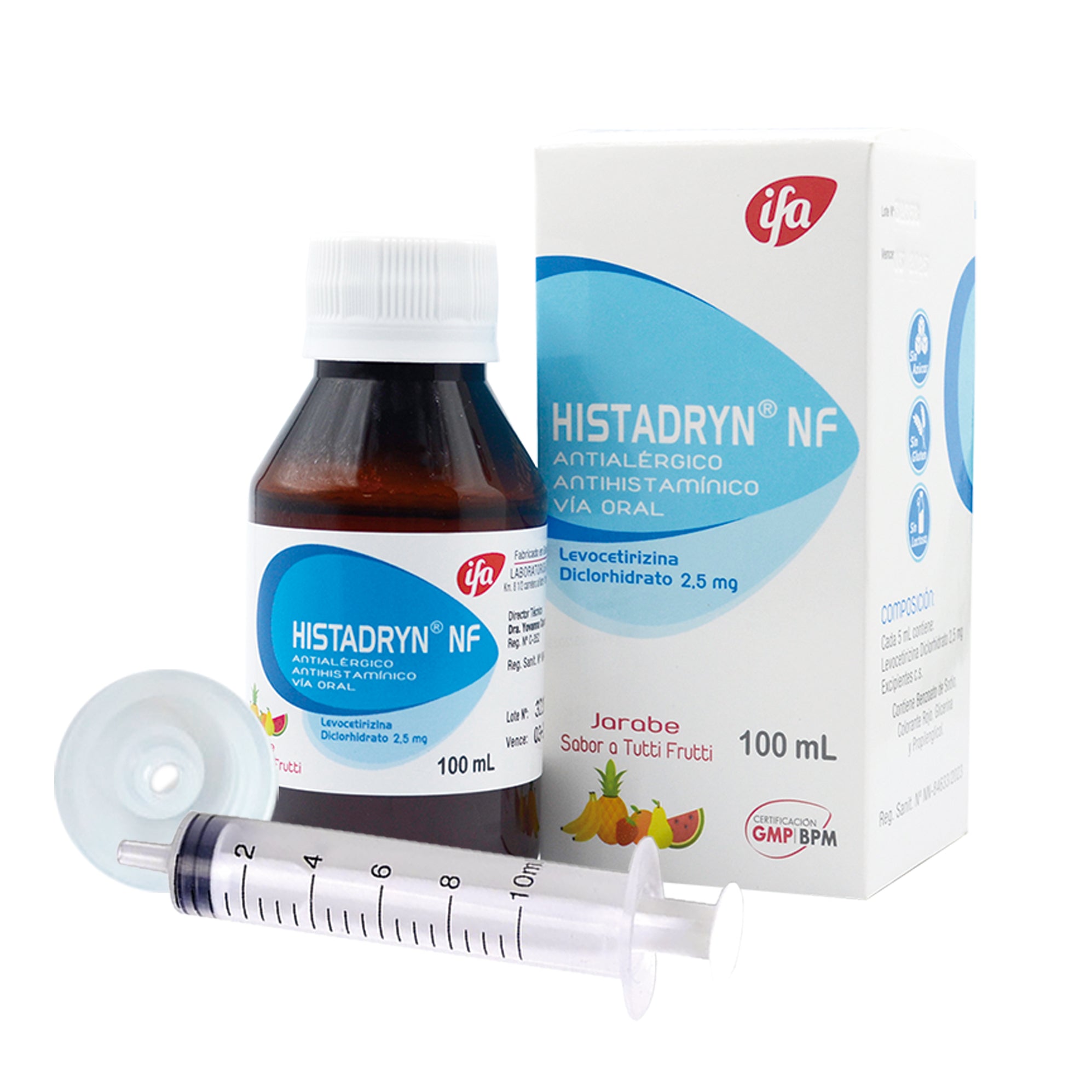 Histadryn Nf 2.5Mg 5Ml Levocetirizina Jarabe X 100Ml— Farmacorp