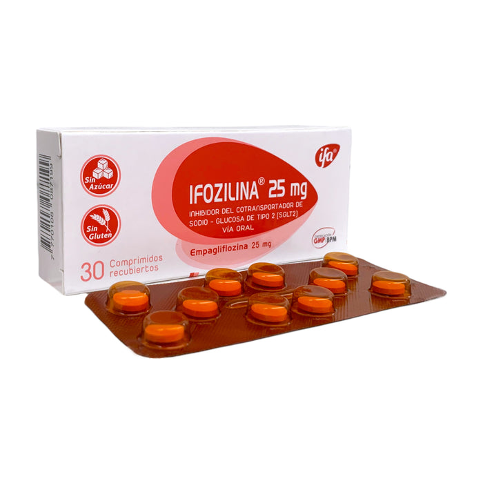 Ifozilina 25Mg Empagliflozina X 30 Comprimidos