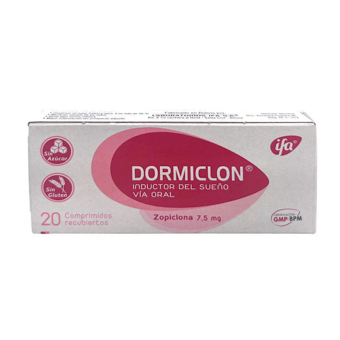 Dormiclon 7.5Mg Zopiclona X Comprimido
